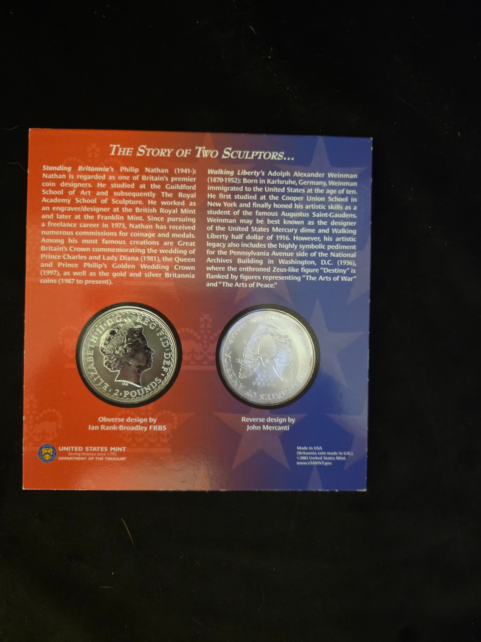 Back of Legacies of Freedom set